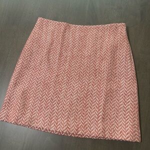 Women's Salmon Tweed Skirt